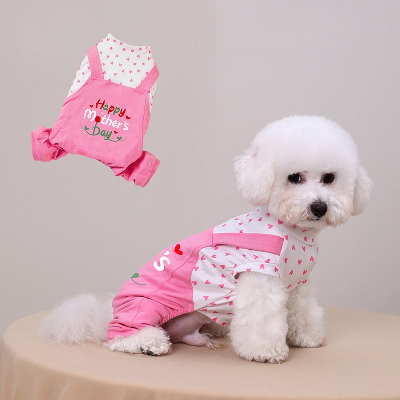 Hanorac pentru animale de companie cu model de Ziua Mamei pentru câini
