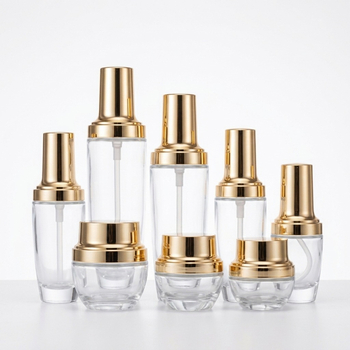 Sticlă de sticlă cosmetică personalizată de 30 ml — pentru ser, loțiune sau cremă, recipient negru mic cu pompă și duză spray