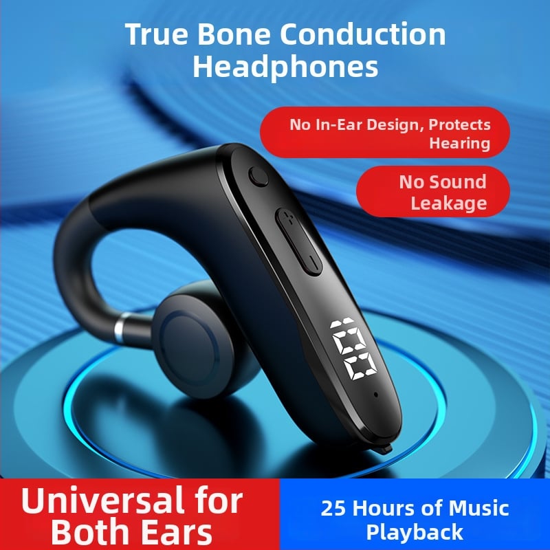 W8 căști Bluetooth cu suport pentru ureche, wireless, conducţie osoasă, ne-in-auricular, căști sportive cu anulare zgomot, IPX5, peste 8 ore autonomie, Bluetooth 5.2