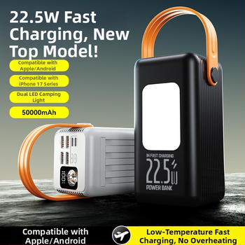 Power bank solar portabil de 100000mAh pentru camping în aer liber cu încărcare rapidă