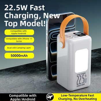 Power bank solar portabil de 100000mAh pentru camping în aer liber cu încărcare rapidă