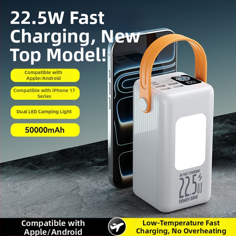 Power bank solar portabil de 100000mAh pentru camping în aer liber cu încărcare rapidă