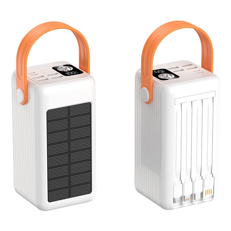 Power bank solar portabil de 100000mAh pentru camping în aer liber cu încărcare rapidă