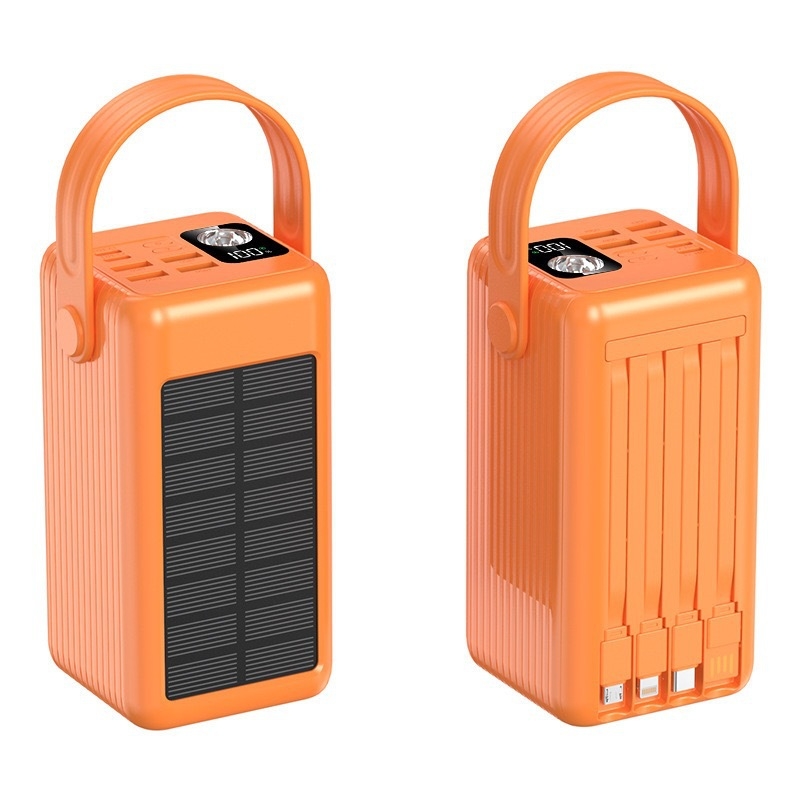 Power bank solar portabil de 100000mAh pentru camping în aer liber cu încărcare rapidă