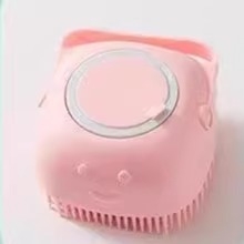 Perie de baie din silicon pentru câini – perie de îngrijire pentru animale de companie