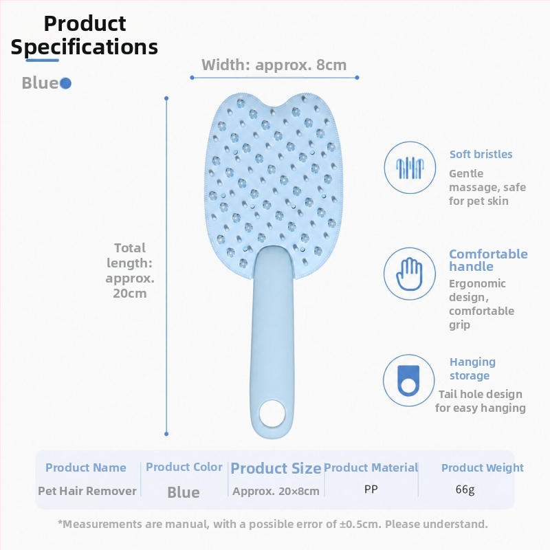 Perie de baie din silicon pentru pisici și câini, pieptene pentru îngrijire și curățare, instrument de îndepărtare a părului, perie de baie pentru baie