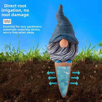 Dispozitiv ceramic pentru udarea plantelor, emițător de scurgere cu temă gnom, set de 4 instrumente de irigație