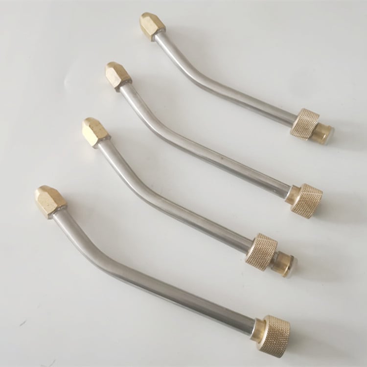Car Warrior duză cu formă de ventilator pentru curățarea aparatelor de aer condiționat, cap curbat de pistol de pulverizare, duză de înaltă presiune, accesorii pentru curățarea electrocasnicelor