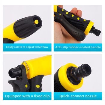 Blue Flame Pistol de apă cu presiune înaltă pentru curățarea mașinii și irigarea grădinii – din plastic de inginerie, multifuncțional