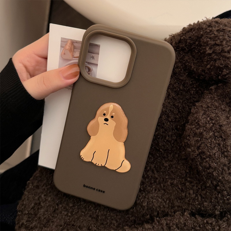 Carcasă TPU în stil Ins pentru iPhone 14 Pro Max, cu motiv cățeluș și protecție anti-șoc