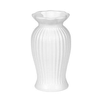 Vază de flori din plastic cu lalele artificiale, decor pentru sufragerie