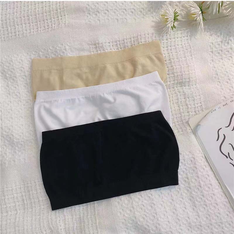Sutien bandeau fără bretele, fără cusături, spate deschis, design versatil