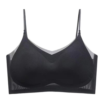 Sutien fara cusături Ice-Silk pentru vară, cupe ultra-subțiri cu perne încorporate, design pentru spate frumos