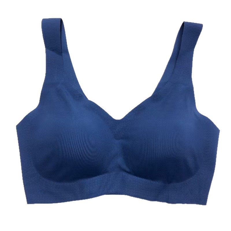 Sutien sport fără cusături, push-up, decolteu adânc în V, 4-a generație