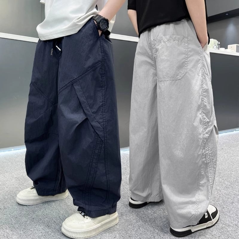 Pantaloni de vară ușori anti-țânțari pentru băieți, stil coreean, lungi pentru copii mai mari, pantaloni sport de vară