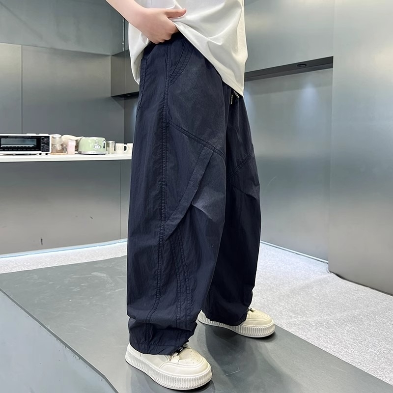 Pantaloni de vară ușori anti-țânțari pentru băieți, stil coreean, lungi pentru copii mai mari, pantaloni sport de vară