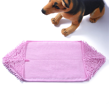 Prosop de baie pentru câine din chenille, absorbant, uscare rapidă, instrument de îngrijire