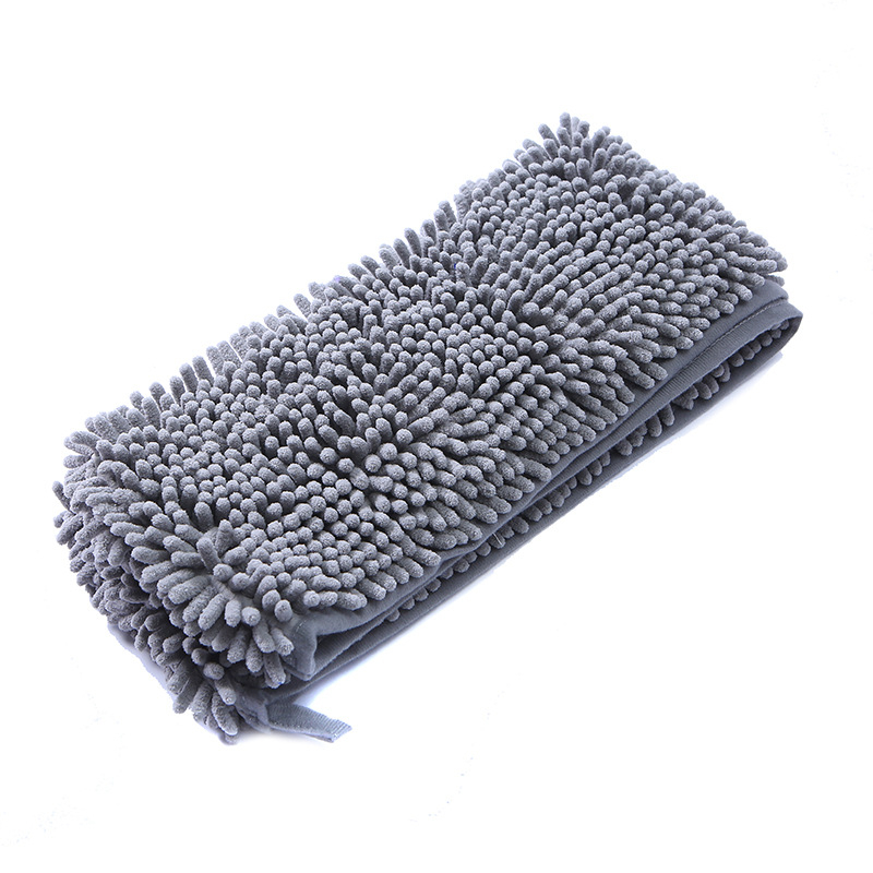 Prosop de baie pentru câine din chenille, absorbant, uscare rapidă, instrument de îngrijire