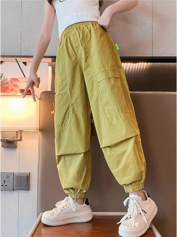 Pantaloni cargo casual pentru fete, vară 2024, croială lejeră, pantaloni lungi anti țânțari, universali