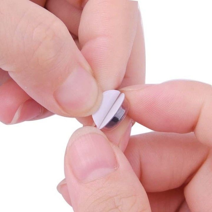 Ochi movibili cu adeziv pentru copii – negri și albi, materiale educaționale pentru lucrări manuale ecologice