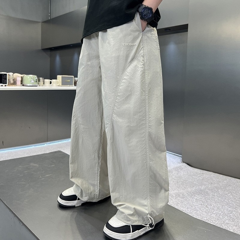 Pantaloni sport de vară pentru copii, din bumbac, croială dreaptă, casual, pentru copii peste 8 ani
