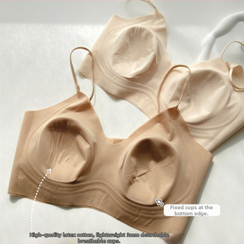 Sutien push-up fără spate, cu design în spate U, bretele subțiri