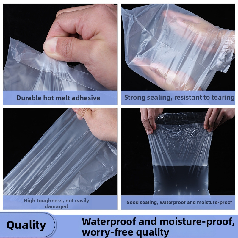 Priehľadné zahustené vodeodolné expresné baliace vrecko, HDPE, samouzatváracie, rozmery 20x30–40x55 cm, 100 ks v balíku