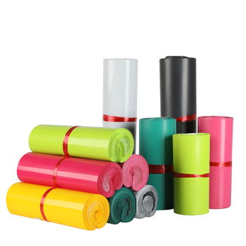Geantă expres neagră din material reciclat groasă sigilare automată ambalaj LDPE mai multe mărimi cu siglă imprimată