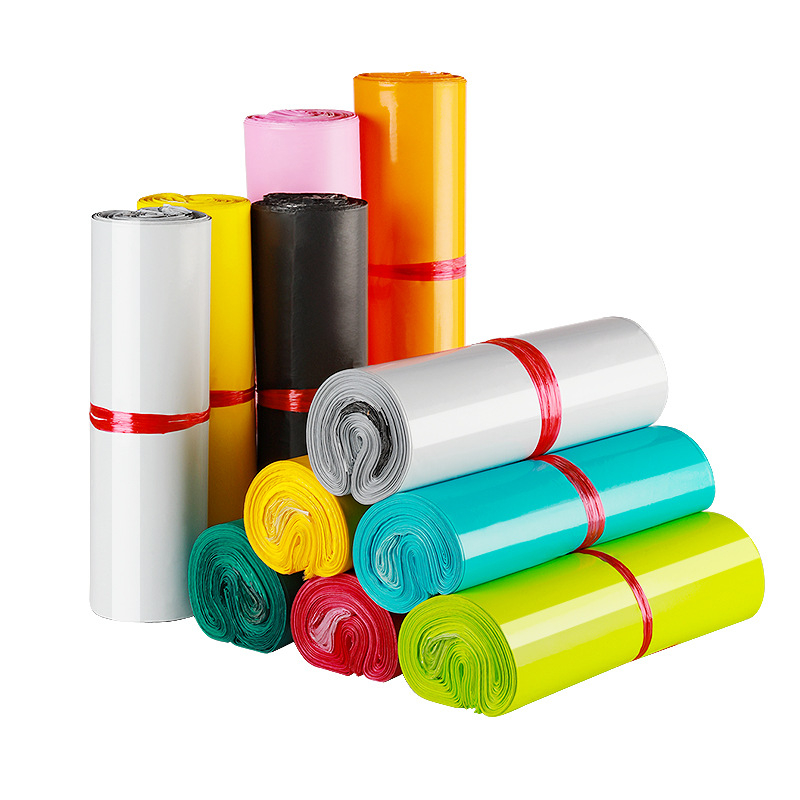 Saci express HDPE - groși, mari, culoare albastru gheață, ambalaj impermeabil, dimensiuni 20x35–50x60 cm, capacitate 0–15 kg, logo imprimat prin serigrafie, imprimare multicoloră, logo personalizabil