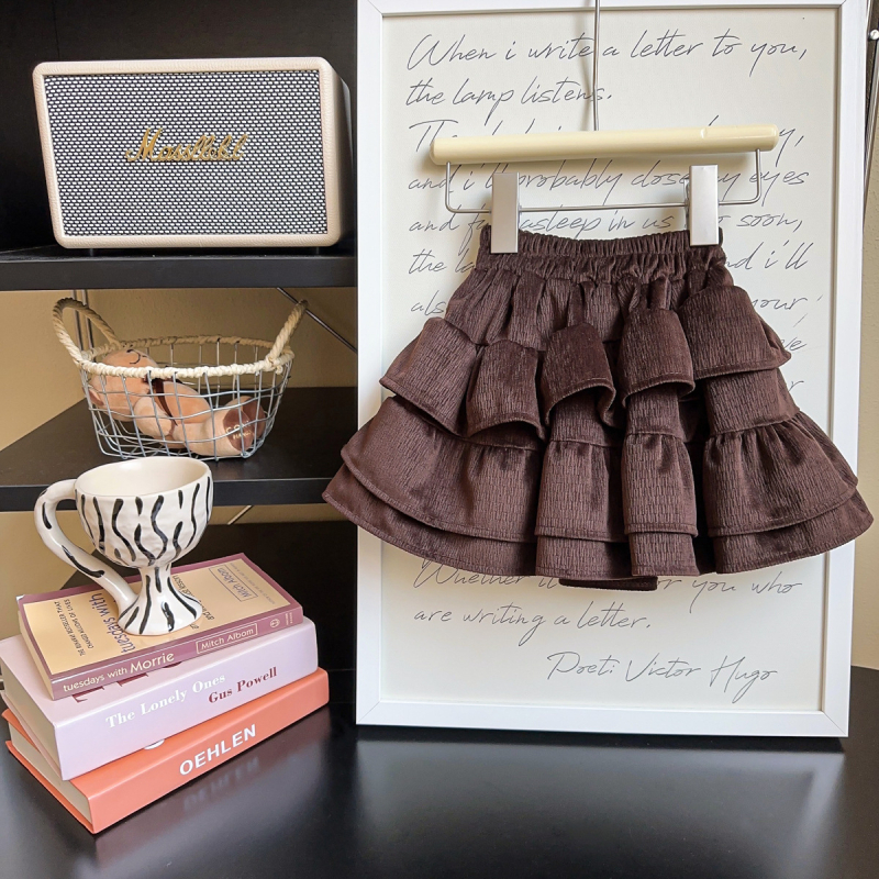 Fustă pentru fetițe, stil cake, primăvară-toamnă, CM0172