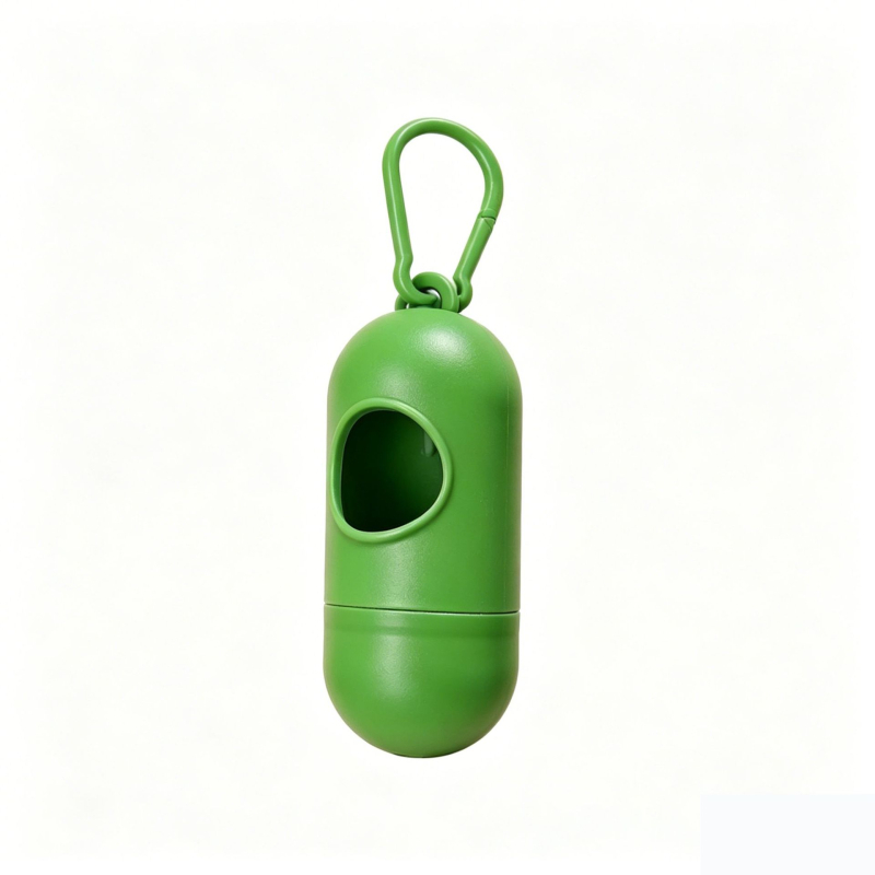 Dispenser pentru pungi de gunoi pentru animale de companie, în formă de os, pentru plimbări cu câinele, pungi biodegradabile.