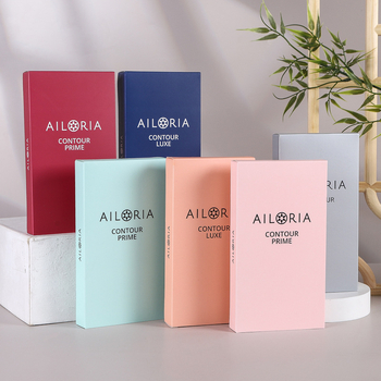 Cutie cadou pentru cosmetică pliabilă, personalizată, din carton alb, cu inserție dublă