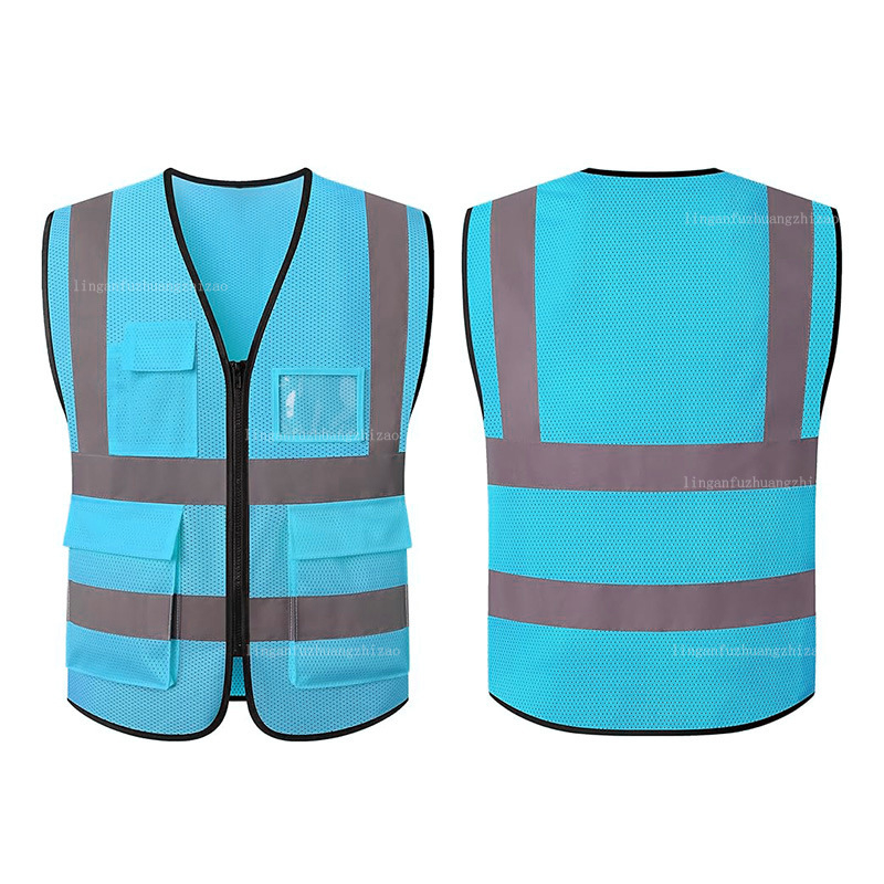 Vestă reflectorizantă personalizată, mărime mare, protecție feroviară, inspecție anuală a vehiculului, muncitori în construcții, protecție mediului
