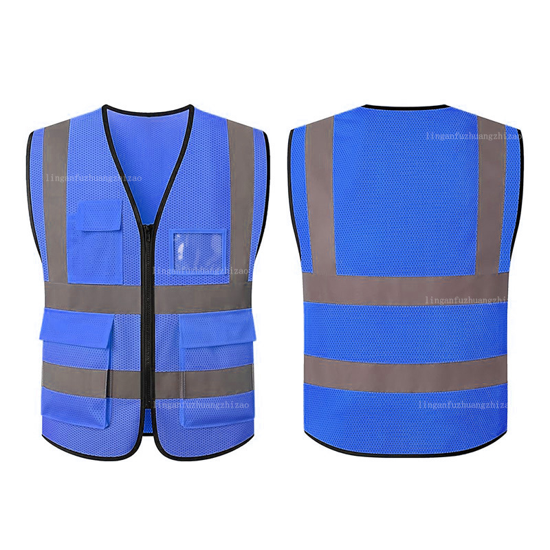 Vestă reflectorizantă personalizată, mărime mare, protecție feroviară, inspecție anuală a vehiculului, muncitori în construcții, protecție mediului
