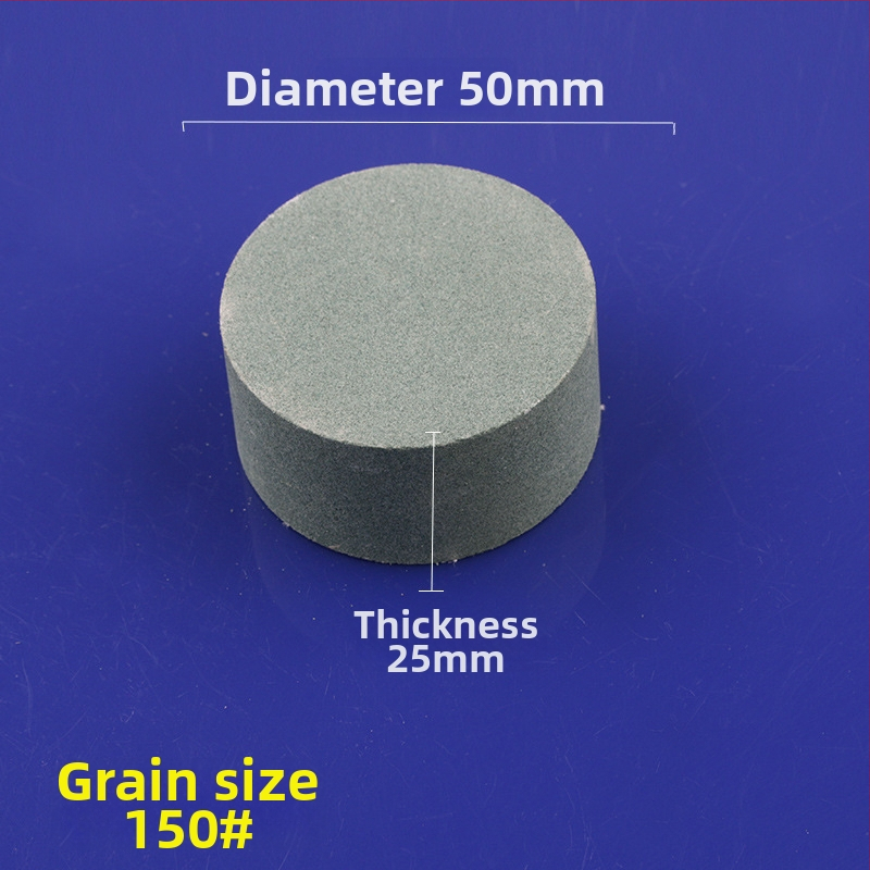 Piatră de ulei din siliciu carbid verde, cilindrică, 50x25 mm, pentru lustruire și șlefuire jad