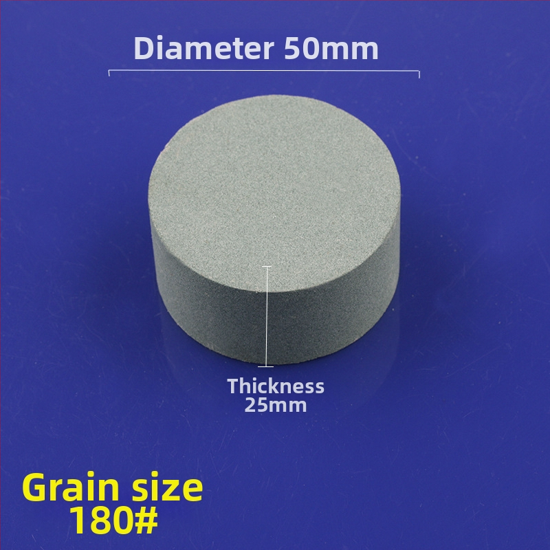 Piatră de ulei din siliciu carbid verde, cilindrică, 50x25 mm, pentru lustruire și șlefuire jad