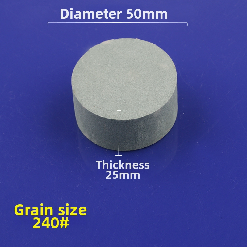 Piatră de ulei din siliciu carbid verde, cilindrică, 50x25 mm, pentru lustruire și șlefuire jad