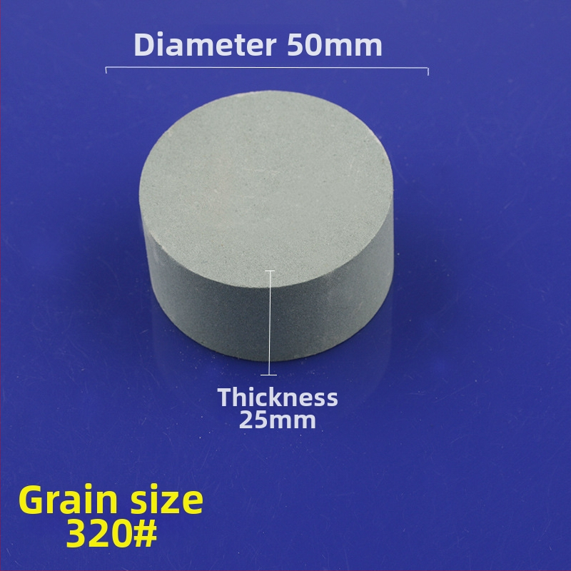 Piatră de ulei din siliciu carbid verde, cilindrică, 50x25 mm, pentru lustruire și șlefuire jad