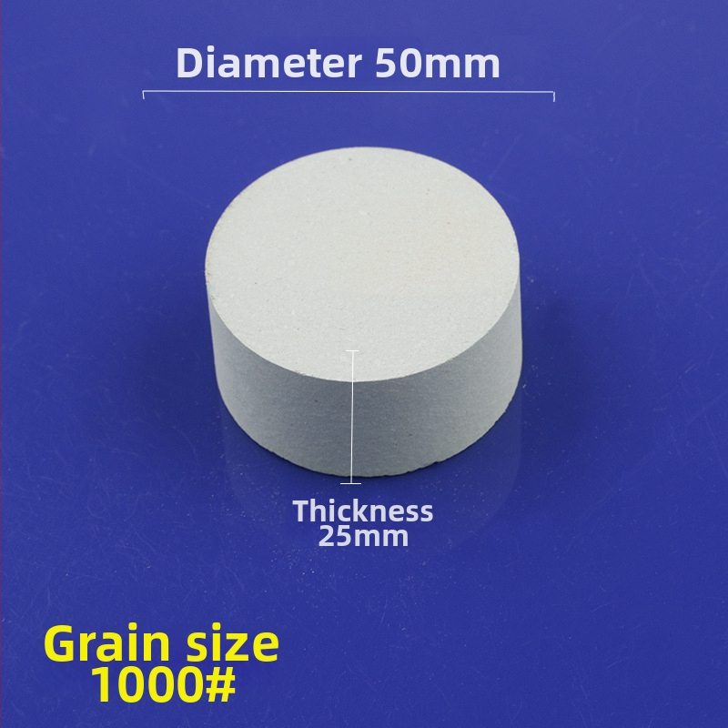 Piatră de ulei din siliciu carbid verde, cilindrică, 50x25 mm, pentru lustruire și șlefuire jad