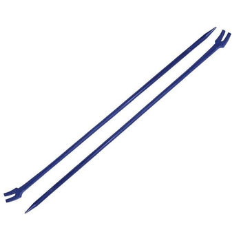 Track spike lifting tool with claw crowbar, open-head pry bar, 1.5 m long