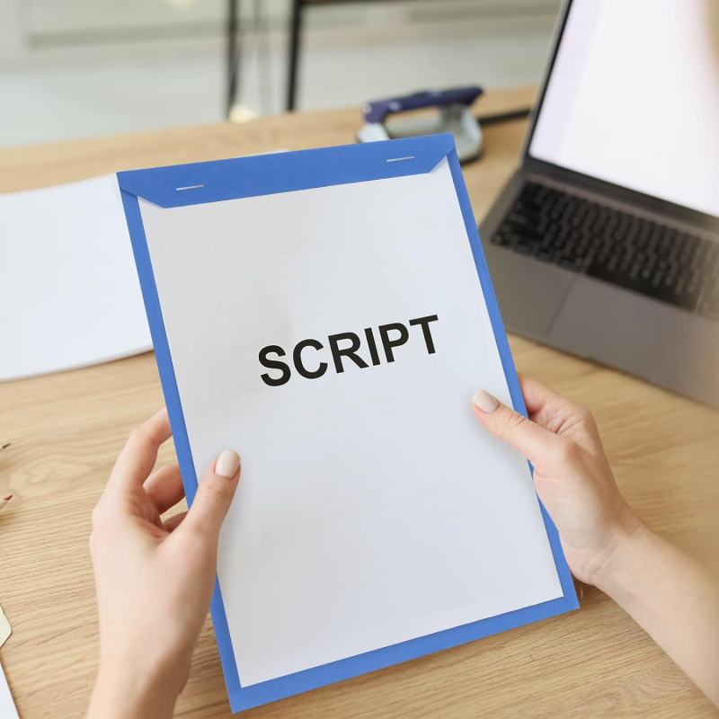 Plicuri din Kraft personalizate pentru documente, albastru A4, mai multe dimensiuni