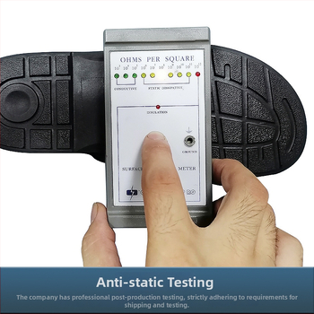 Sandale PU antistatice, negre, cu talpă antiderapantă și curele încrucișate, pentru atelierul electronic