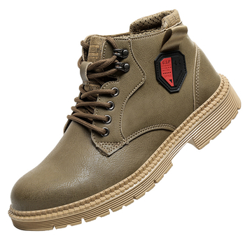 Pantofi de protecție pentru muncă, din piele cu fibre super, ușori, cu protecție împotriva loviturilor și perforării, vârf metalic, respirabili, durabili și comozi.