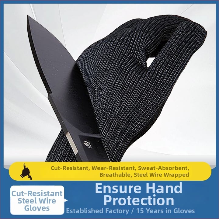 Mănuși cu acoperire din poliester și sârmă de oțel – protecție la tăiere, utilizare multiplă