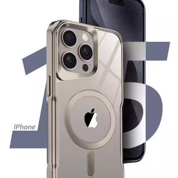 Carcasă magnetică de protecție pentru iPhone – transparentă, profil subțire