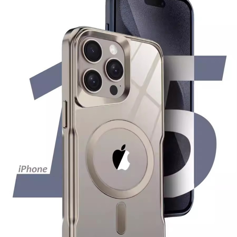 Carcasă magnetică de protecție pentru iPhone – transparentă, profil subțire