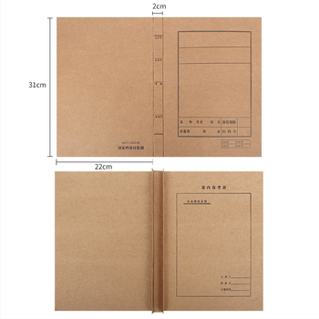 Mapă arhivă din hârtie kraft pentru documente, organizator de birou, dimensiuni 31×22×1,5 cm, 337 g