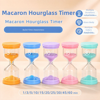 Clepsidră în formă de macaron pentru copii — cadou creativ