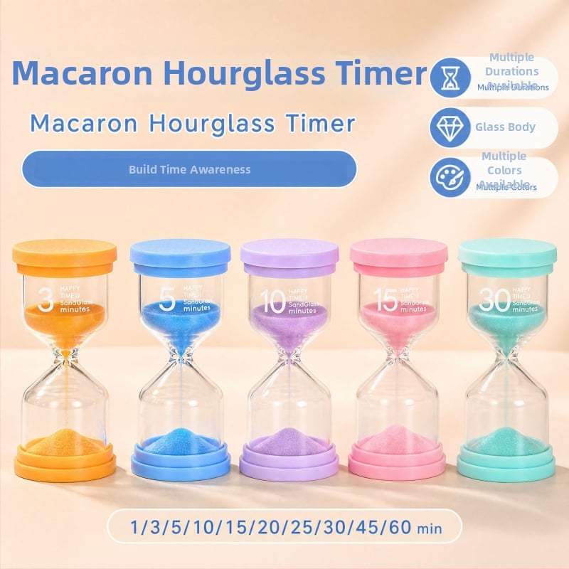 Clepsidră în formă de macaron pentru copii — cadou creativ