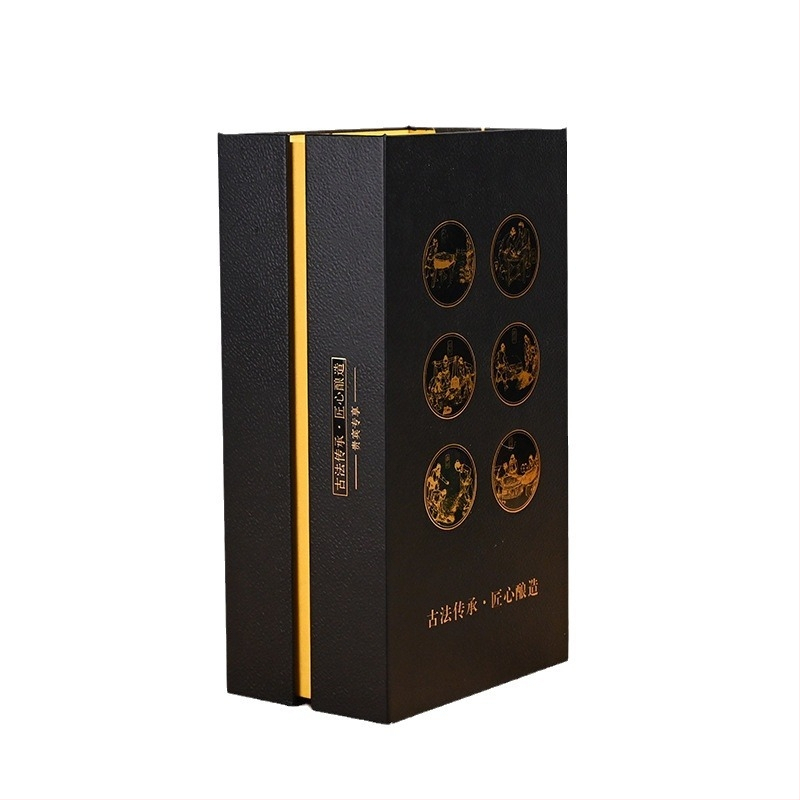 Cutie cadou premium pentru vinuri și băuturi spirtoase, ambalaj personalizat pentru o sticlă unică